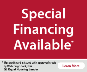 Special Financing Available with Wells Fargo